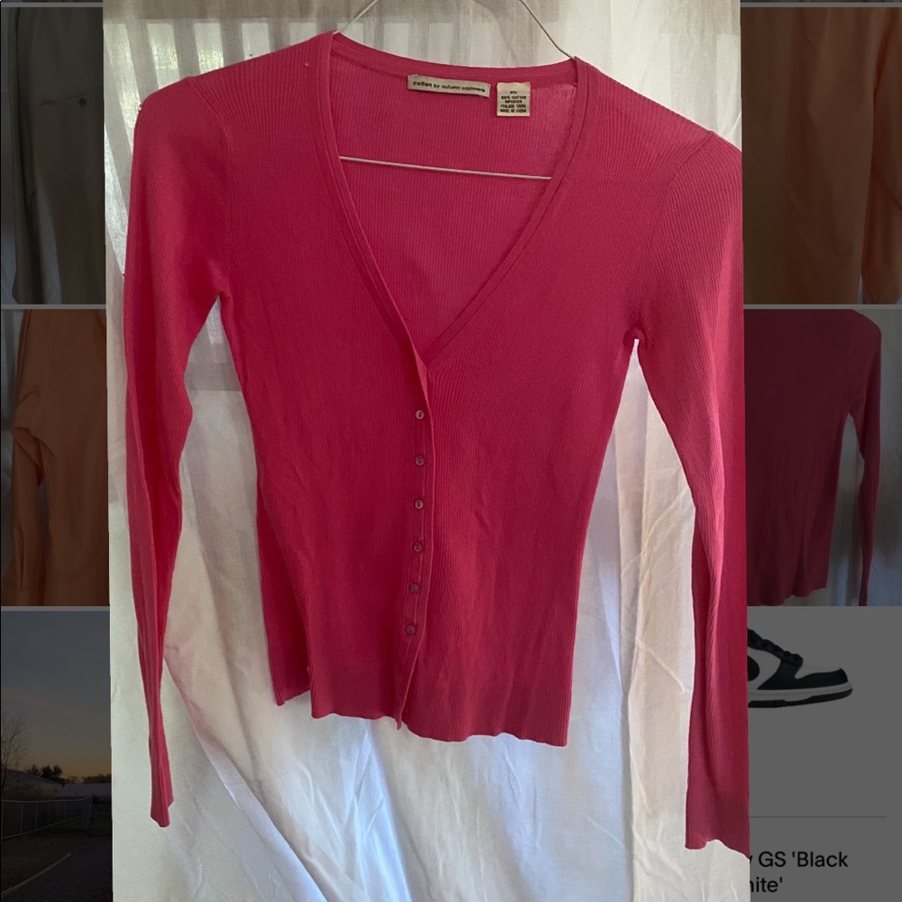 Cotton button up long sleeve